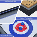 Shuffleboard and Curling 2 in 1 Board Game Portable 2-Sided Tabletop Shuffle Board Game by LJGDeals