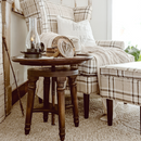 Adjustable Swivel Wooden Side Table by Decor Steals