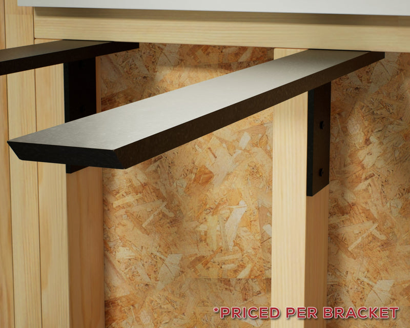 The Original™ Side Wall Free Hanging Shelf Bracket in Industrial, Aluminum or American Made Steel