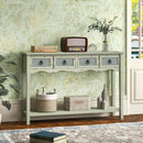 48 Inch Farmhouse Console Table with 2 Drawers and Open Storage Shelf for Hallway by LJGDeals