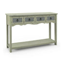 48 Inch Farmhouse Console Table with 2 Drawers and Open Storage Shelf for Hallway by LJGDeals
