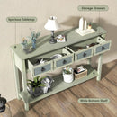 48 Inch Farmhouse Console Table with 2 Drawers and Open Storage Shelf for Hallway by LJGDeals