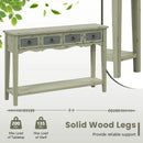 48 Inch Farmhouse Console Table with 2 Drawers and Open Storage Shelf for Hallway by LJGDeals