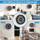 13.5/17.5 Inch Silent Wall Clock with Silver Frame by LJGDeals