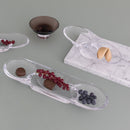 Silhouette Compartment Tray 2 Sections Curved