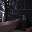 Black 2.5x8 Glossy Matte Subway Ceramic Tile (38 pack, 5.38 sq ft/case) - Sample