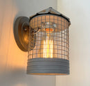 Silo Farmhouse Barn Silver Wall Sconce Light Fixture by The Lamp Goods