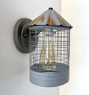 Silo Farmhouse Barn Silver Wall Sconce Light Fixture by The Lamp Goods
