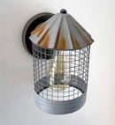 Silo Farmhouse Barn Silver Wall Sconce Light Fixture by The Lamp Goods