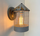 Silo Farmhouse Barn Silver Wall Sconce Light Fixture by The Lamp Goods