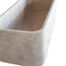 Travertine Hand-Carved Natural Stone Bathtub Silver Beige 32x60