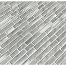 MSI Silver Canvas Interlocking Glass Mosaic Tile 11.81"x11.81"