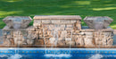 Silver Shadow Marble Natural Stone Pool Square Poolwok with Lip