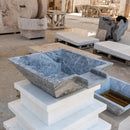 Silver Shadow Marble Natural Stone Pool Square Poolwok with Lip