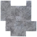 Silver Shadow Tumbled Marble Pavers