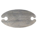 Silver Travertine Vein-Cut Coffee Table with Conic Legs Honed