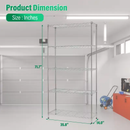 3/4/5/6/7/8 Tier Storage Shelves-Adjustable Wire Shelving Rack-Multi Sizes by 2Dropme
