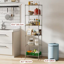 3/4/5/6/7/8 Tier Storage Shelves-Adjustable Wire Shelving Rack-Multi Sizes by 2Dropme
