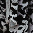 Silver Bengal Cat Knitted Woven Throw Blanket