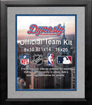 NBA Basketball Photo Picture Frame Kit - Dallas Mavericks (Silver Matting, Blue Trim) by Dynasty Sports & Framing