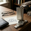 6 oz Silver Stainless Steel Pocket Flask by creativegiftsdirect