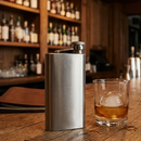 6 oz Silver Stainless Steel Pocket Flask by creativegiftsdirect