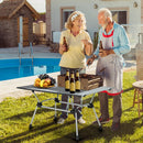 Folding Heavy-Duty Aluminum Camping Table with Carrying Bag by LJGDeals