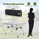 Folding Heavy-Duty Aluminum Camping Table with Carrying Bag by DirectDeals