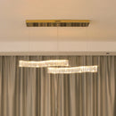 Simple Wave Crystal Chandelier
