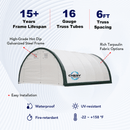 W20'xL30'xH12' Single Truss Arch Storage Shelter
