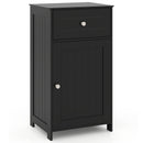 Single Door Bathroom Cabinet with Adjustable Shelf and Drawer-Gray by DirectDeals