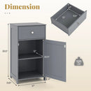 Single Door Bathroom Cabinet with Adjustable Shelf and Drawer by LJGDeals