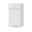 Single Door Bathroom Cabinet with Adjustable Shelf and Drawer-Gray by DirectDeals