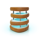 Mid-Century Design Friendship Lamp – Retro Wi-Fi Touch Lamp | Stay Connected Through Time & Distance