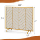 38 x 31 Inch Single Panel Fireplace Screen
