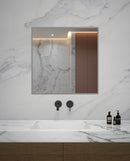 Zeek 36"x36" Backlit LED Square Bathroom Wall Mirror MA3636