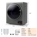 1.5 Cu .ft Clothes Dryer with with Stainless Steel Wall Mount by LJGDeals