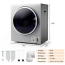 1.5 Cu .ft Clothes Dryer with with Stainless Steel Wall Mount by LJGDeals
