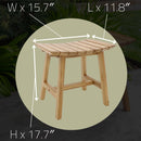 Phoenix Natural Teak Shower and Bath Slatted Stool