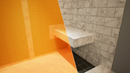 The Original™ Deluxe 48" x 48" Shower Conversion Kit with Orange Waterproof Board