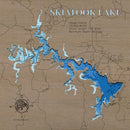 Skiatook Lake in Osage County, Oklahoma by Horn Dog Maps