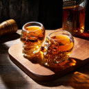 Skull Shot Glasses Set of 6 - 3oz Skull Glasses 3" H