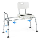 Sliding Transfer Bench with Adjustable Height for Bathtub by LJGDeals