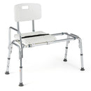 Sliding Transfer Bench with Adjustable Height for Bathtub by LJGDeals