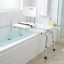 Sliding Transfer Bench with Adjustable Height for Bathtub by LJGDeals