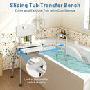 Sliding Tub Transfer Bench with Extra-Wide Seat for Elderly and Disabled by LJGDeals