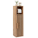 Slim Bathroom Cabinets Freestanding Toilet Paper Holder Stand with Door by DirectDeals