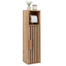 Slim Bathroom Cabinets Freestanding Toilet Paper Holder Stand with Door by LJGDeals