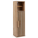 Slim Bathroom Cabinets Freestanding Toilet Paper Holder Stand with Door by DirectDeals
