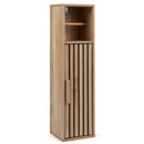 Slim Bathroom Cabinets Freestanding Toilet Paper Holder Stand with Door by LJGDeals
